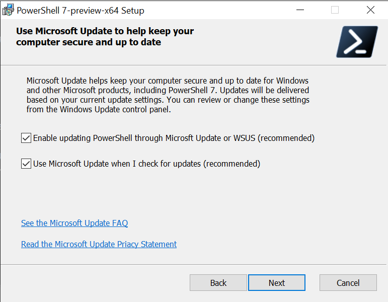 Microsoft Update for PowerShell FAQ PowerShell Microsoft Learn