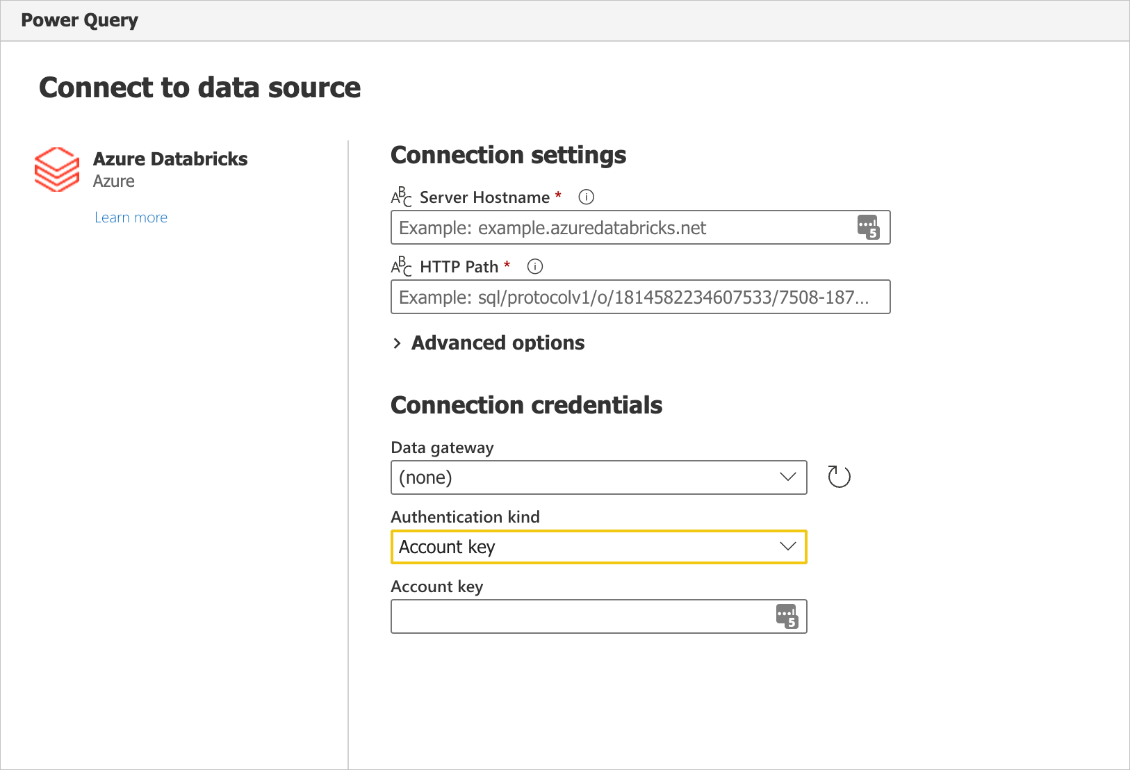 Azure Databricks Power Query connector Power Query Microsoft Learn