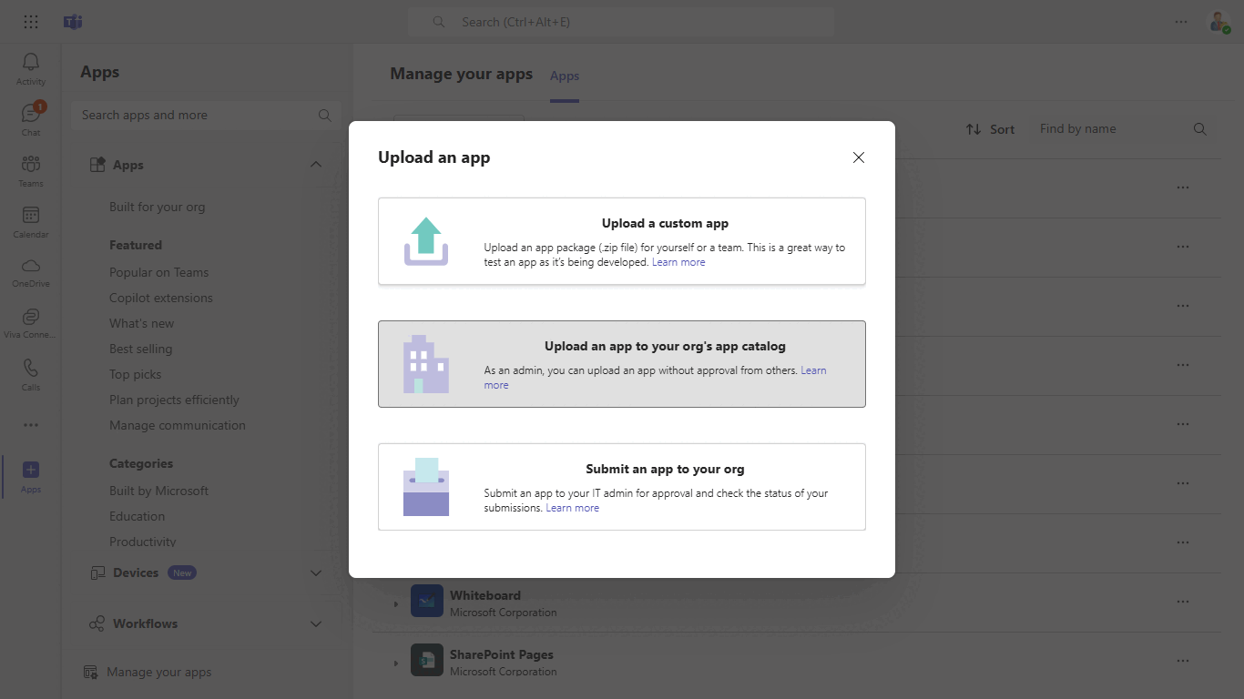Bot to create a group chat and send a task notification using Azure