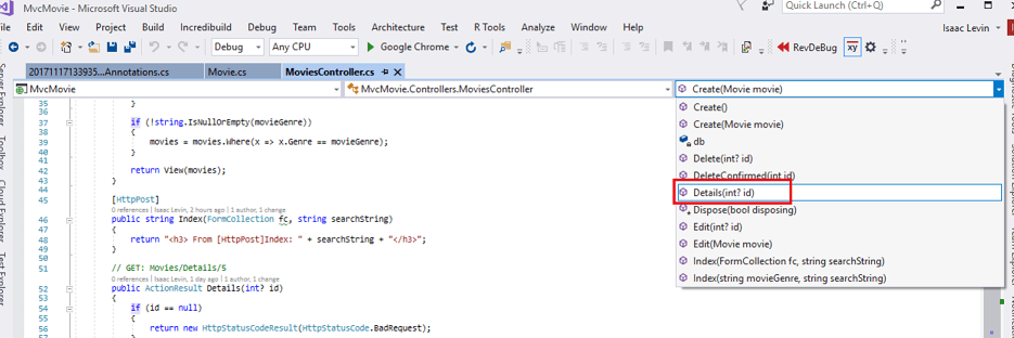 Examining the MVC Details and Delete Methods | Microsoft Learn
