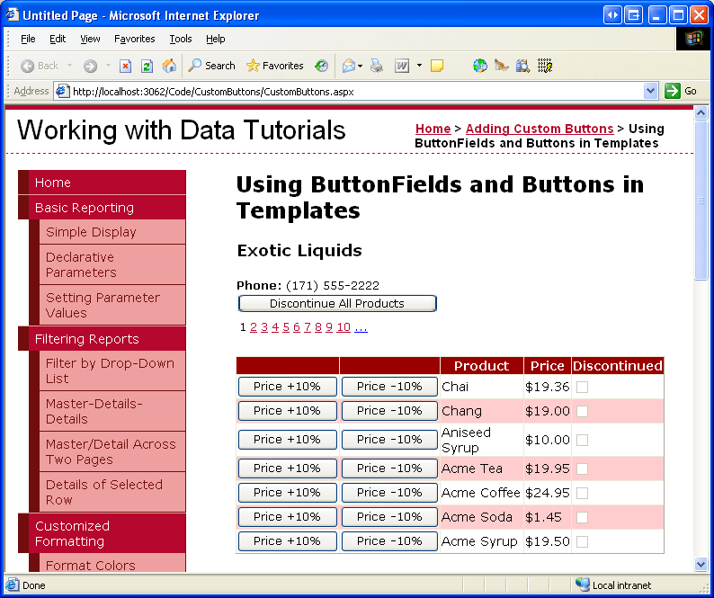 Adding and Responding to Buttons to a GridView (C) Microsoft Learn