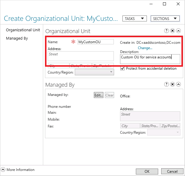 Create an organizational unit (OU) in Azure AD Domain Services Microsoft Learn
