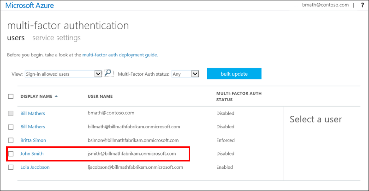 Enable peruser multifactor authentication Microsoft Entra