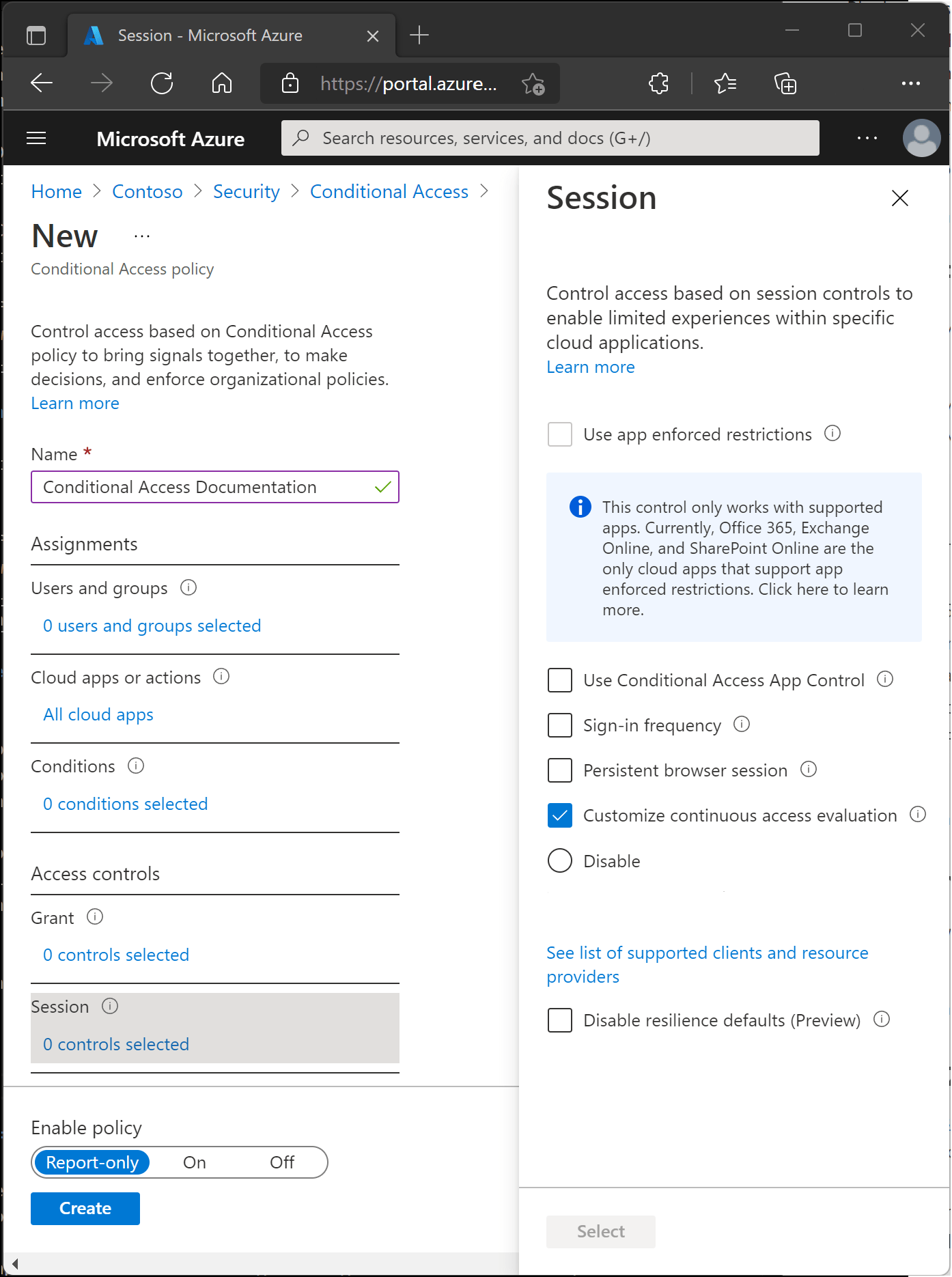 Session controls in Conditional Access policy Microsoft Entra