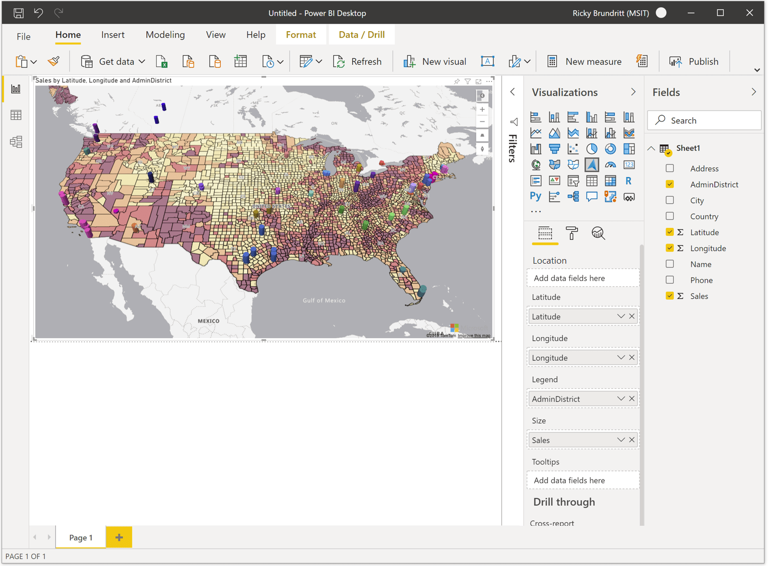 Get started with Azure Maps Power BI visual Microsoft Azure Maps