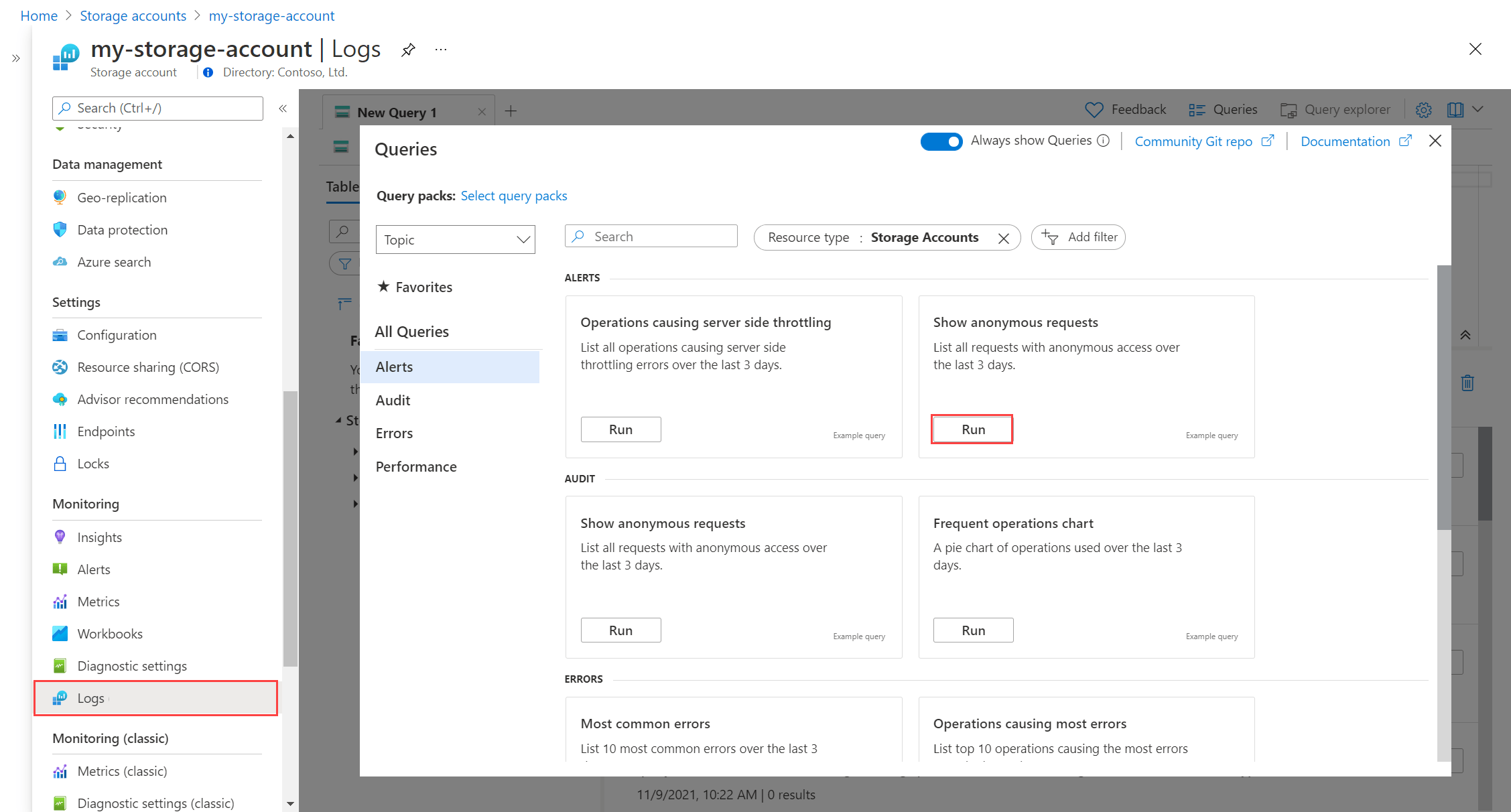Tutorial Create a log search alert for an Azure resource Azure