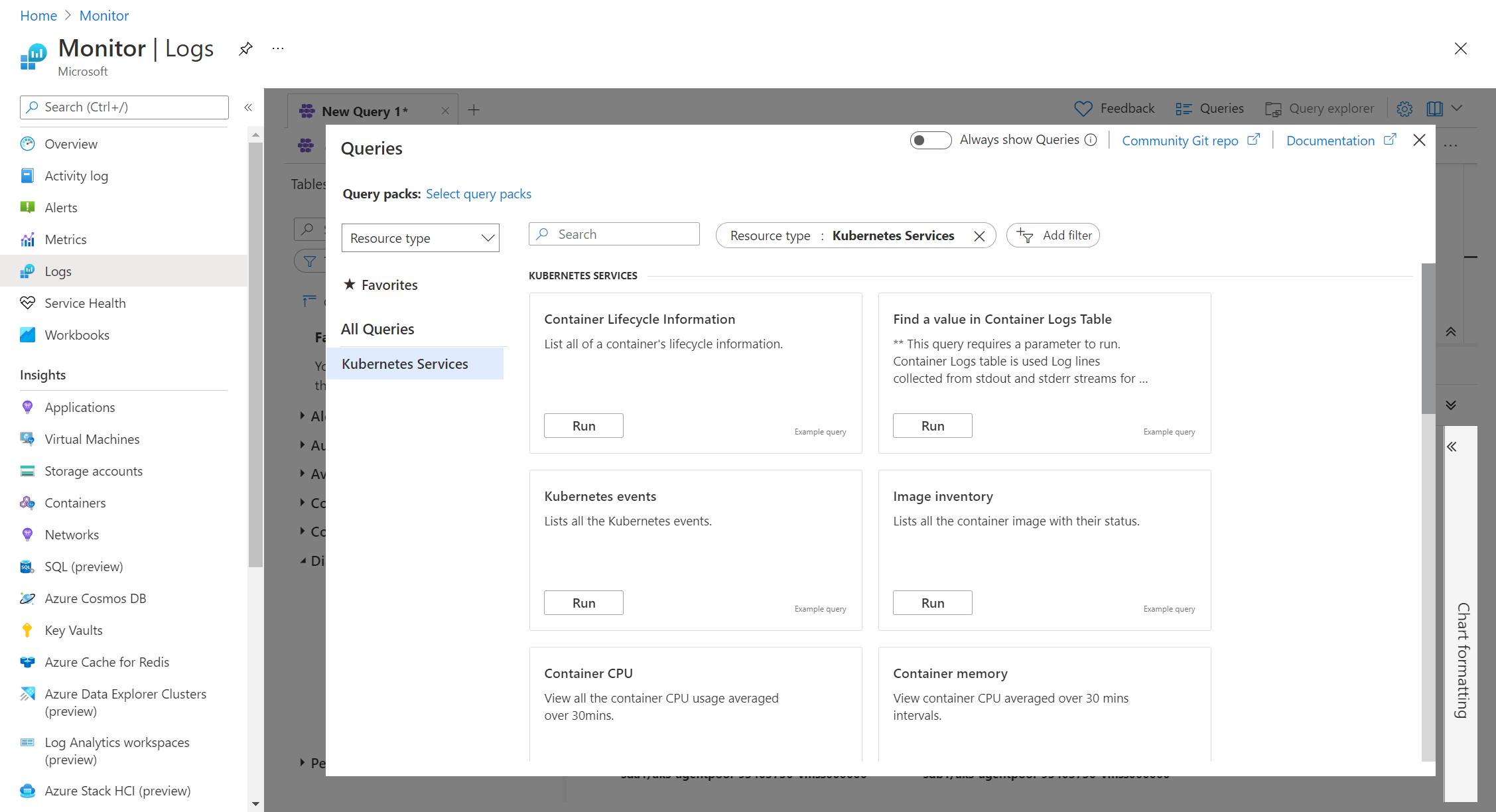 Query logs from Container insights Azure Monitor Microsoft Learn