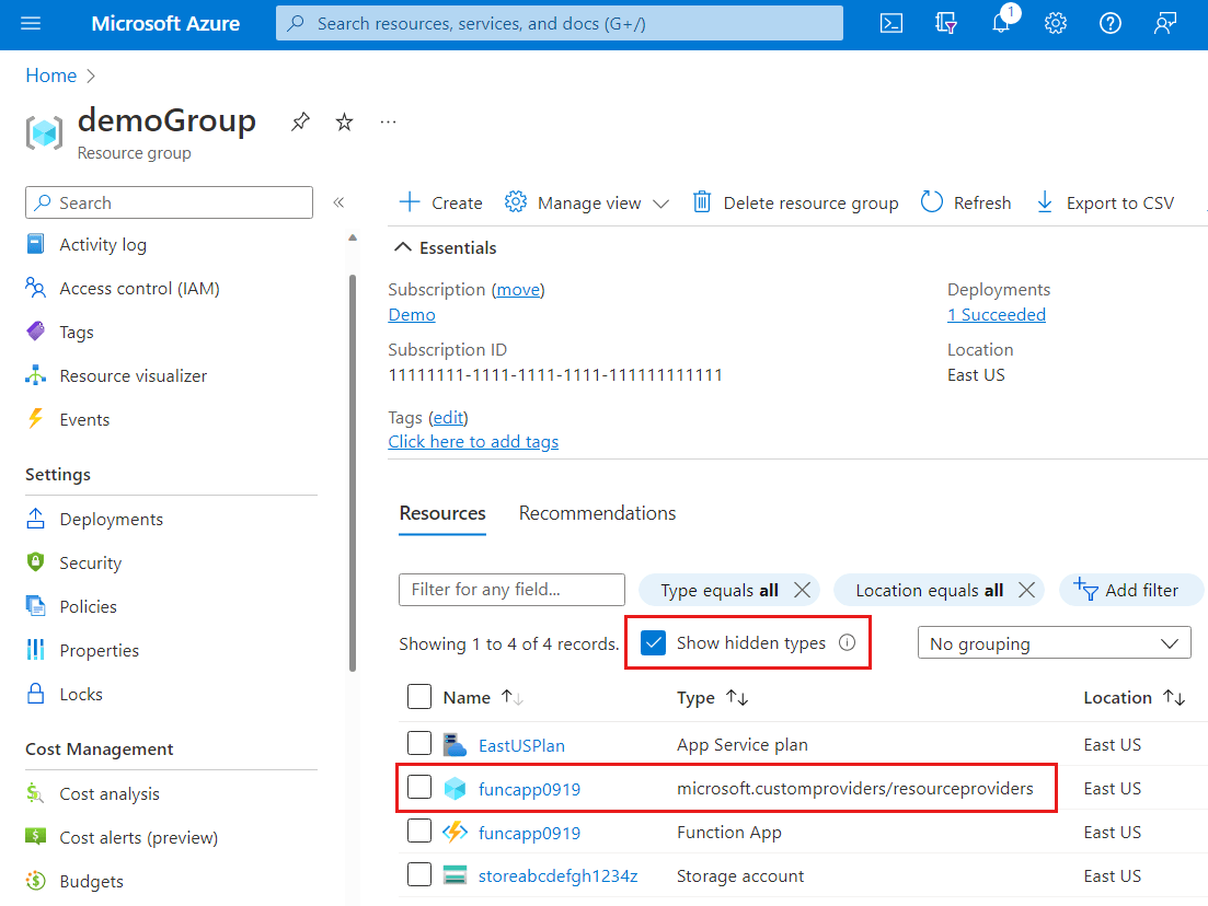 Create a custom resource provider Azure Custom Providers Microsoft