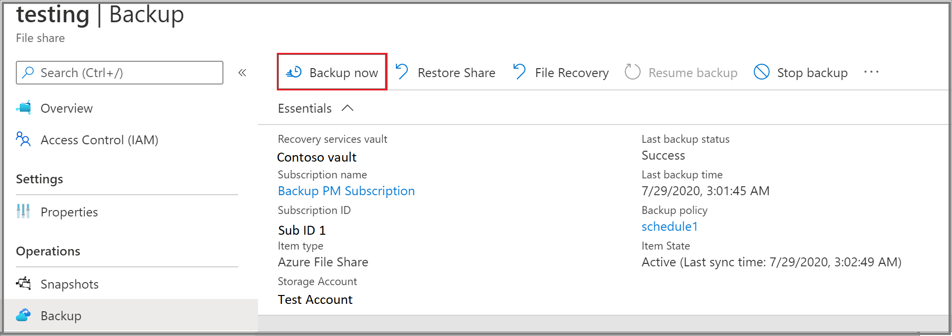Back up Azure File shares in the Azure portal Azure Backup