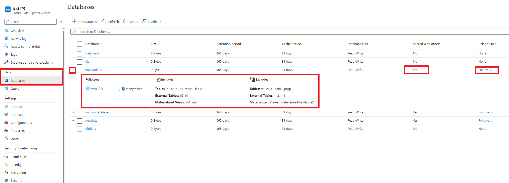 Use follower database feature to attach databases in Azure Data
