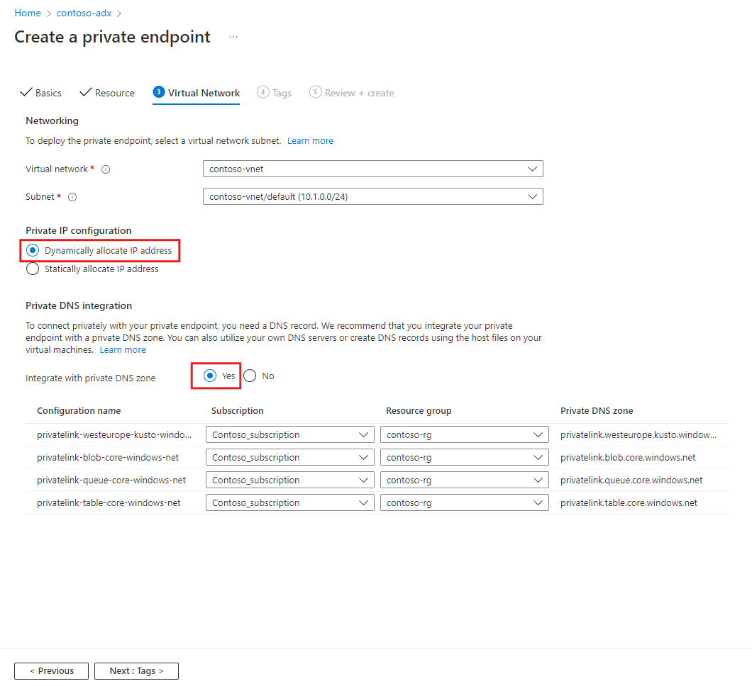 Create a private endpoint for Azure Data Explorer Azure Data Explorer Microsoft Learn
