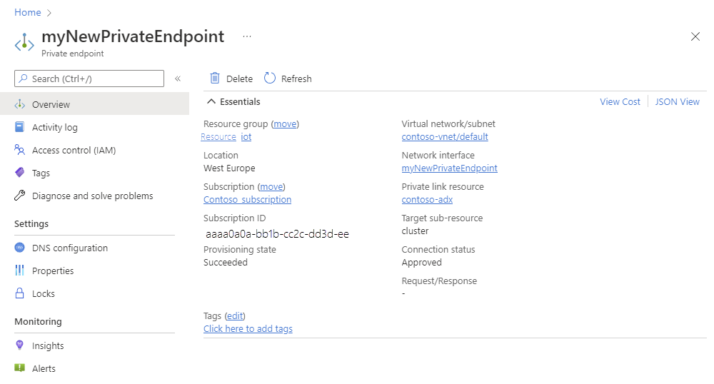 Create a private endpoint for Azure Data Explorer Azure Data Explorer Microsoft Learn