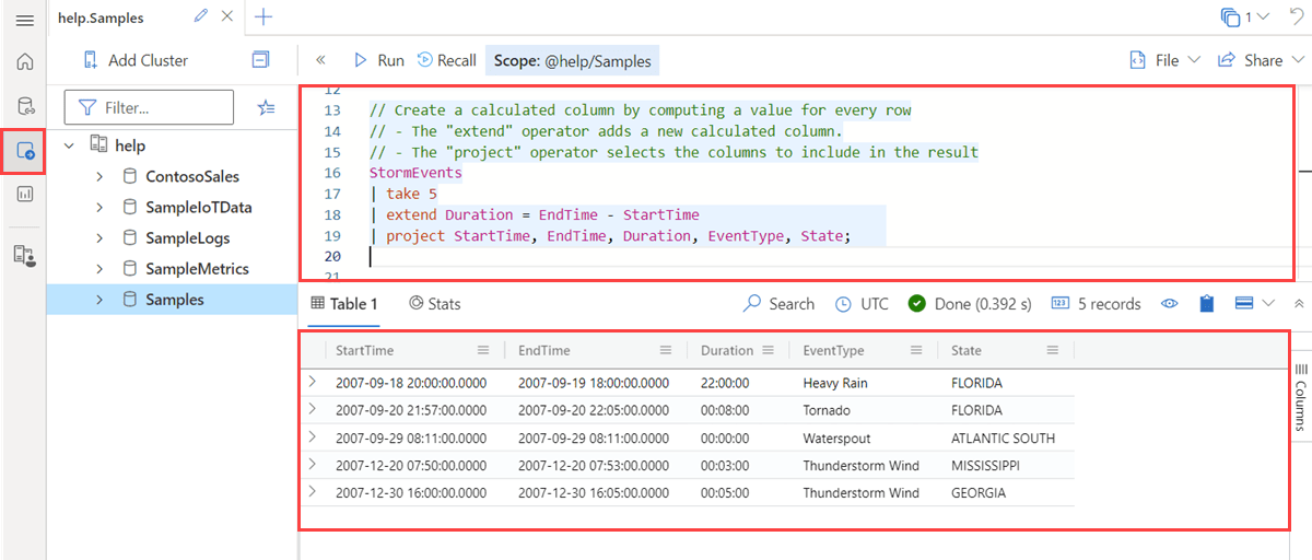 Azure Data Explorer web UI overview Microsoft Learn