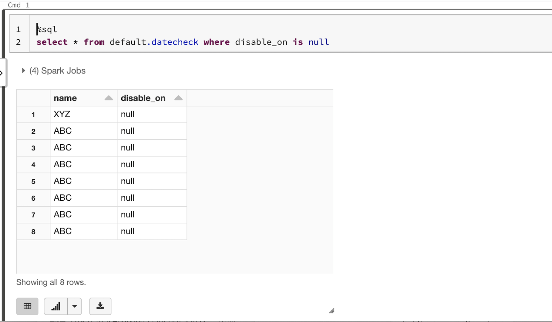 Null column values display as NaN Azure Databricks Microsoft Learn