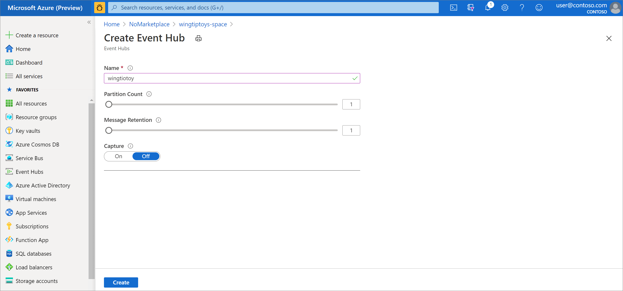 How to create a Spring Cloud Stream Binder application with Azure Event