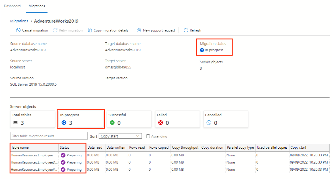 Tutorial Migrate SQL Server to Azure SQL Database offline in Azure