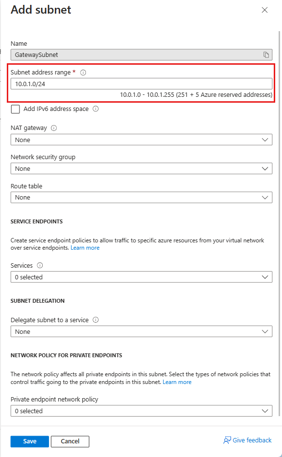 Configure a virtual network gateway for ExpressRoute using Azure portal