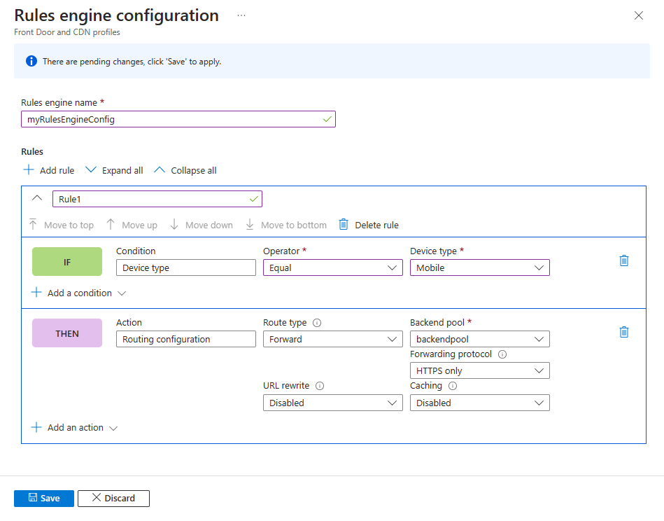 Tutorial Configure rules engine Azure Front Door Microsoft Learn