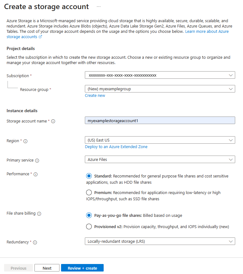 Quickstart for creating and using Azure file shares Microsoft Learn