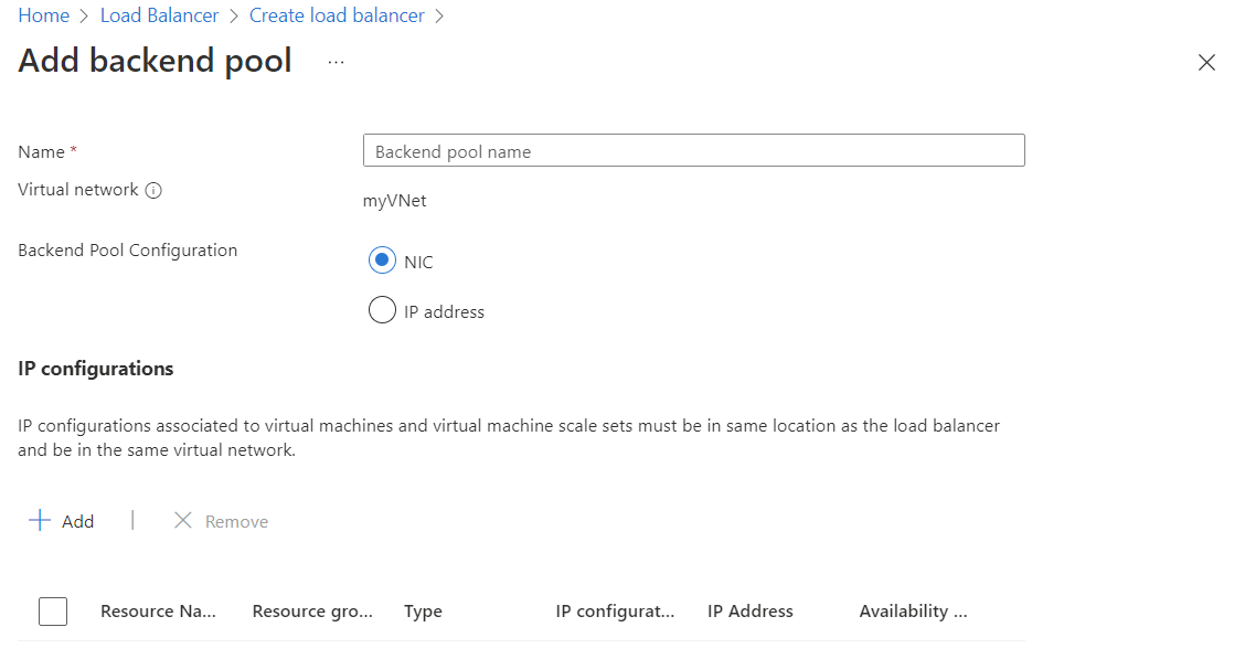 Azure Load Balancer portal settings Microsoft Learn