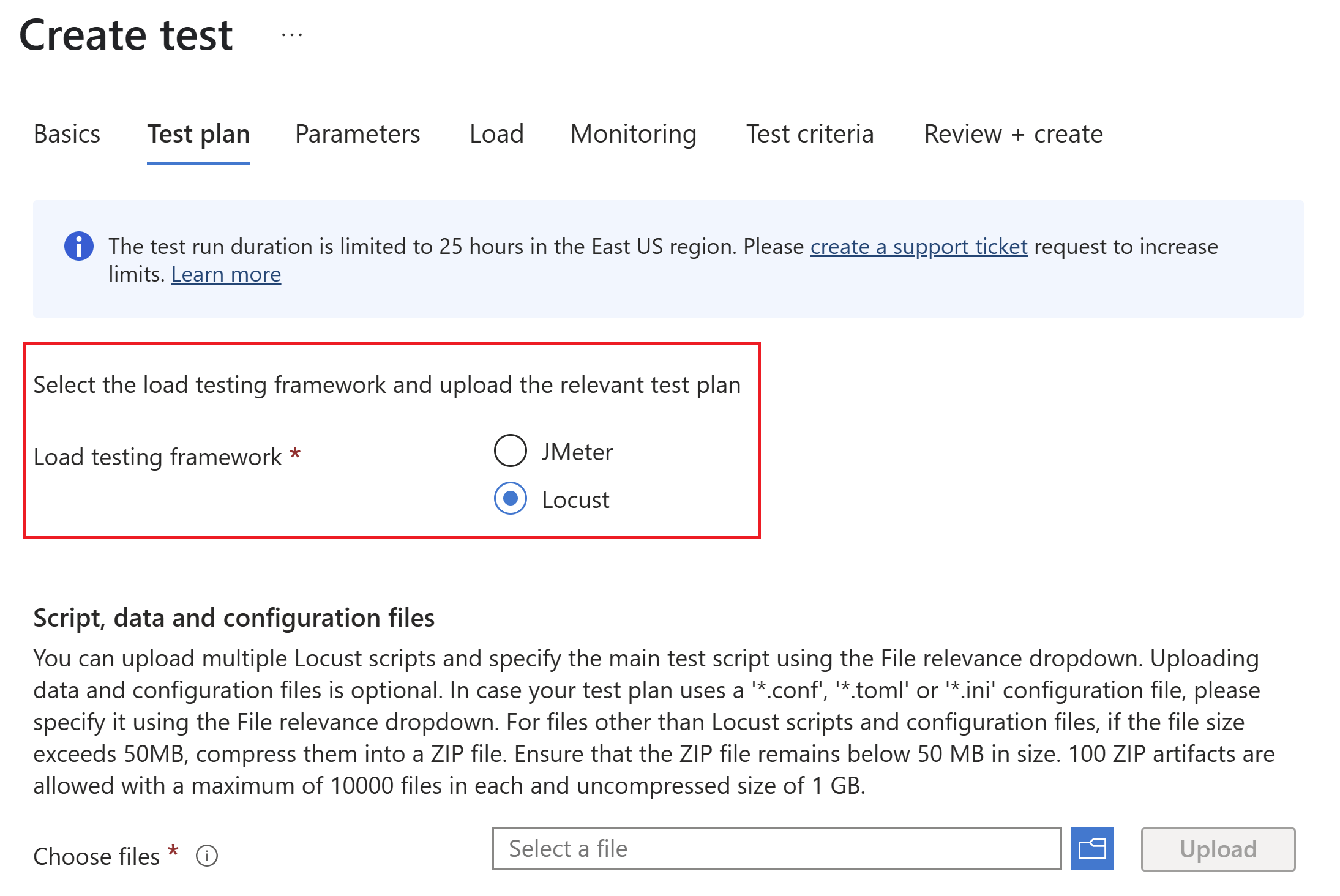 Quickstart Create a load test with Locust Azure Load Testing