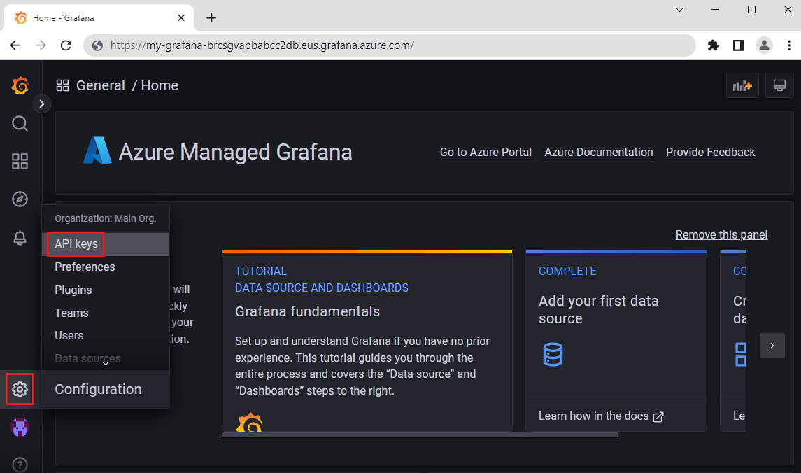 Create and manage Grafana API keys in Azure Managed Grafana Microsoft Learn