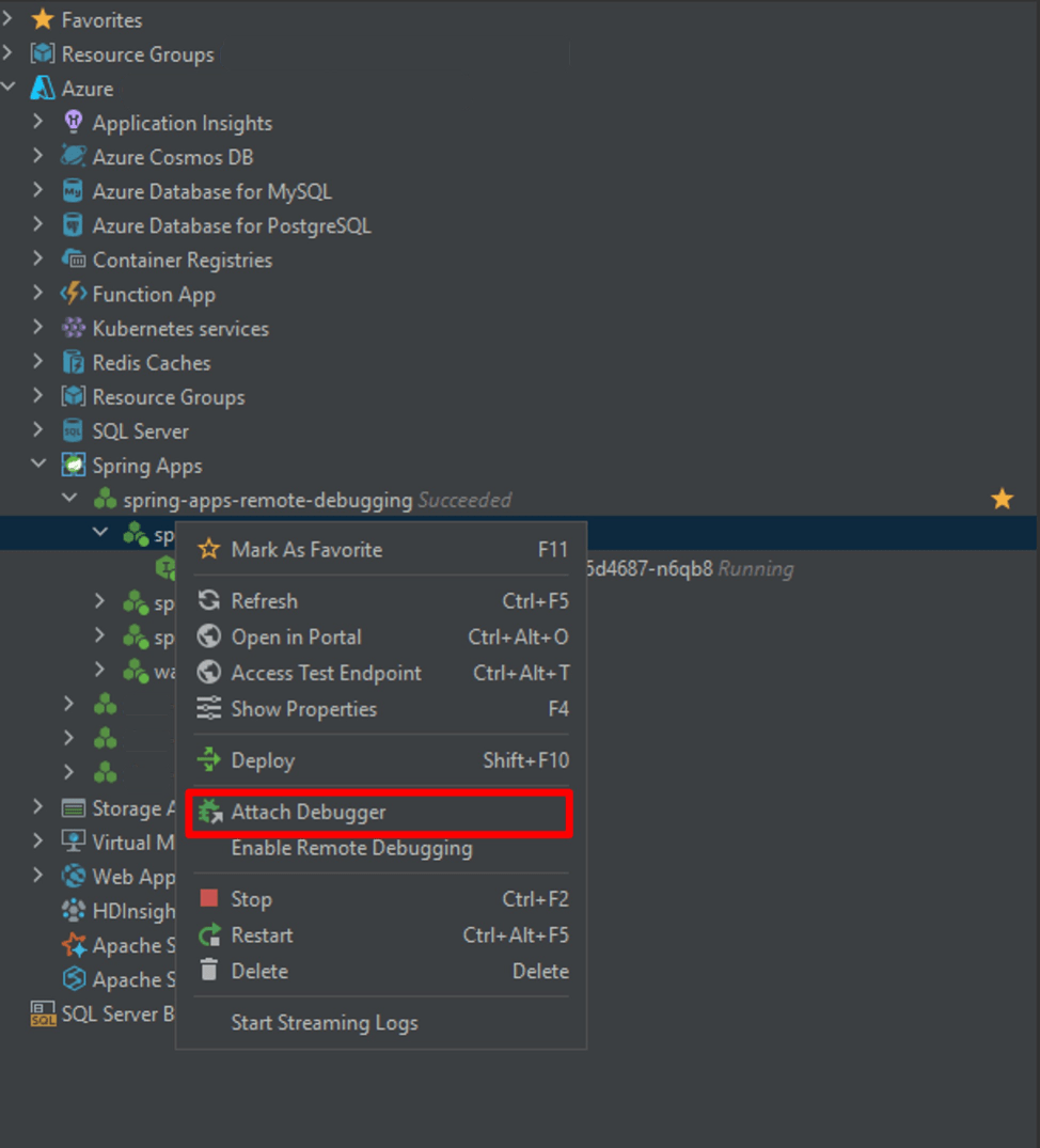 Debug your apps remotely in Azure Spring Apps Microsoft Learn