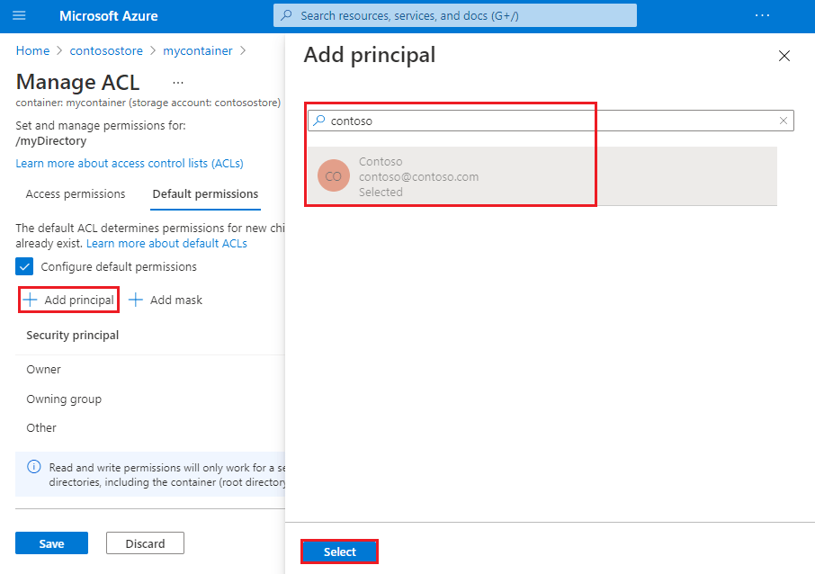 Use the Azure portal to manage ACLs in Azure Data Lake Storage Azure