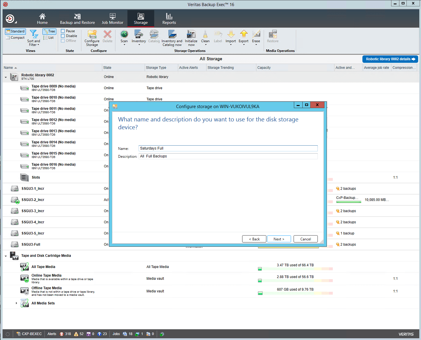 StorSimple 8000 series as backup target with Backup Exec Microsoft Learn