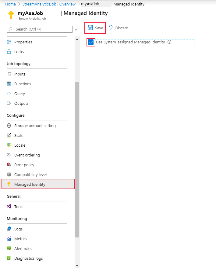 Use managed identities to access Azure SQL Database or Azure Synapse Analytics Azure Stream
