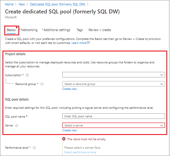 Quickstart Create and query a dedicated SQL pool (formerly SQL DW