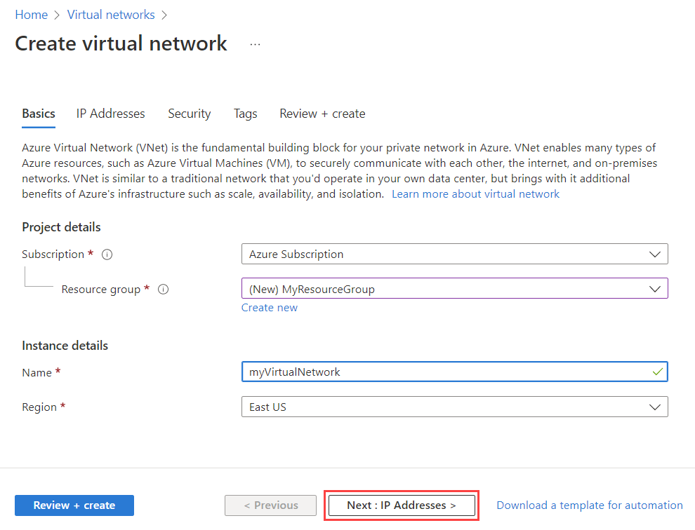 Tutorial Restrict access to PaaS resources with service endpoints