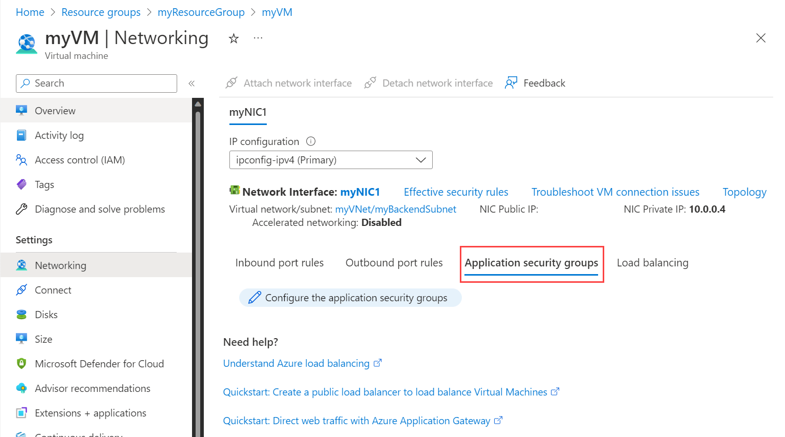 Create, change, or delete an Azure network interface Microsoft Learn