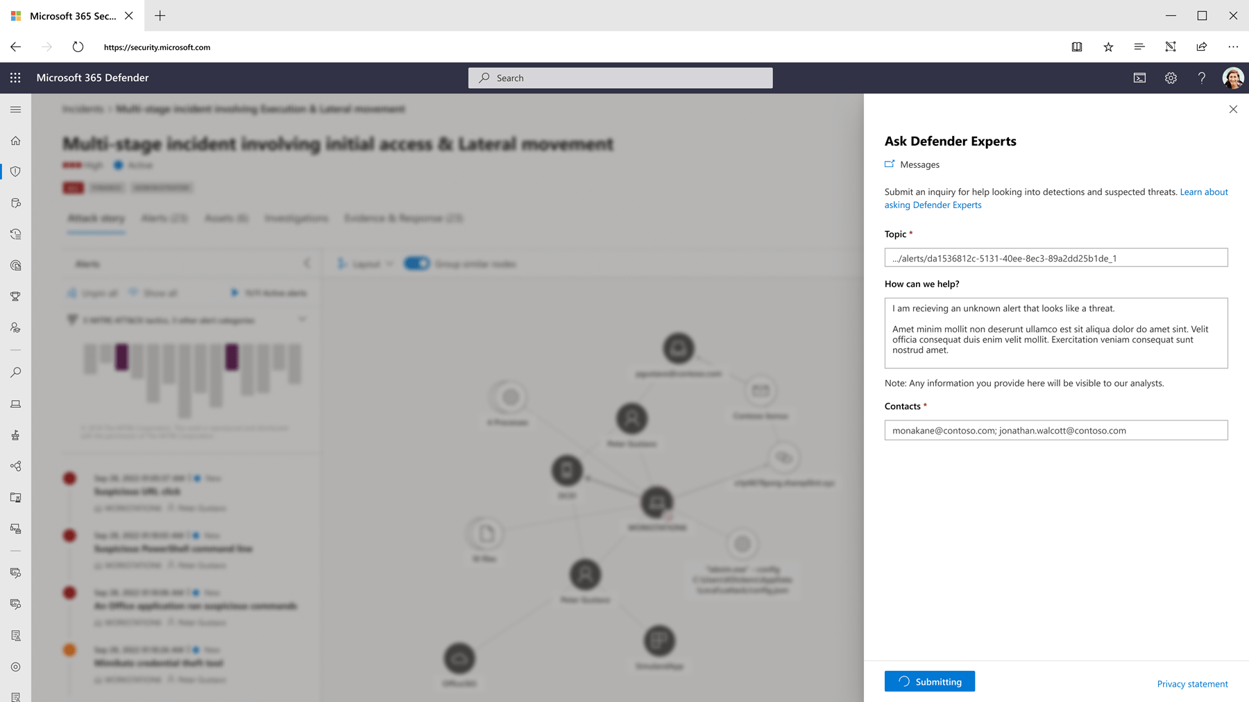 Collaborate with Experts on Demand using Ask Defender Experts