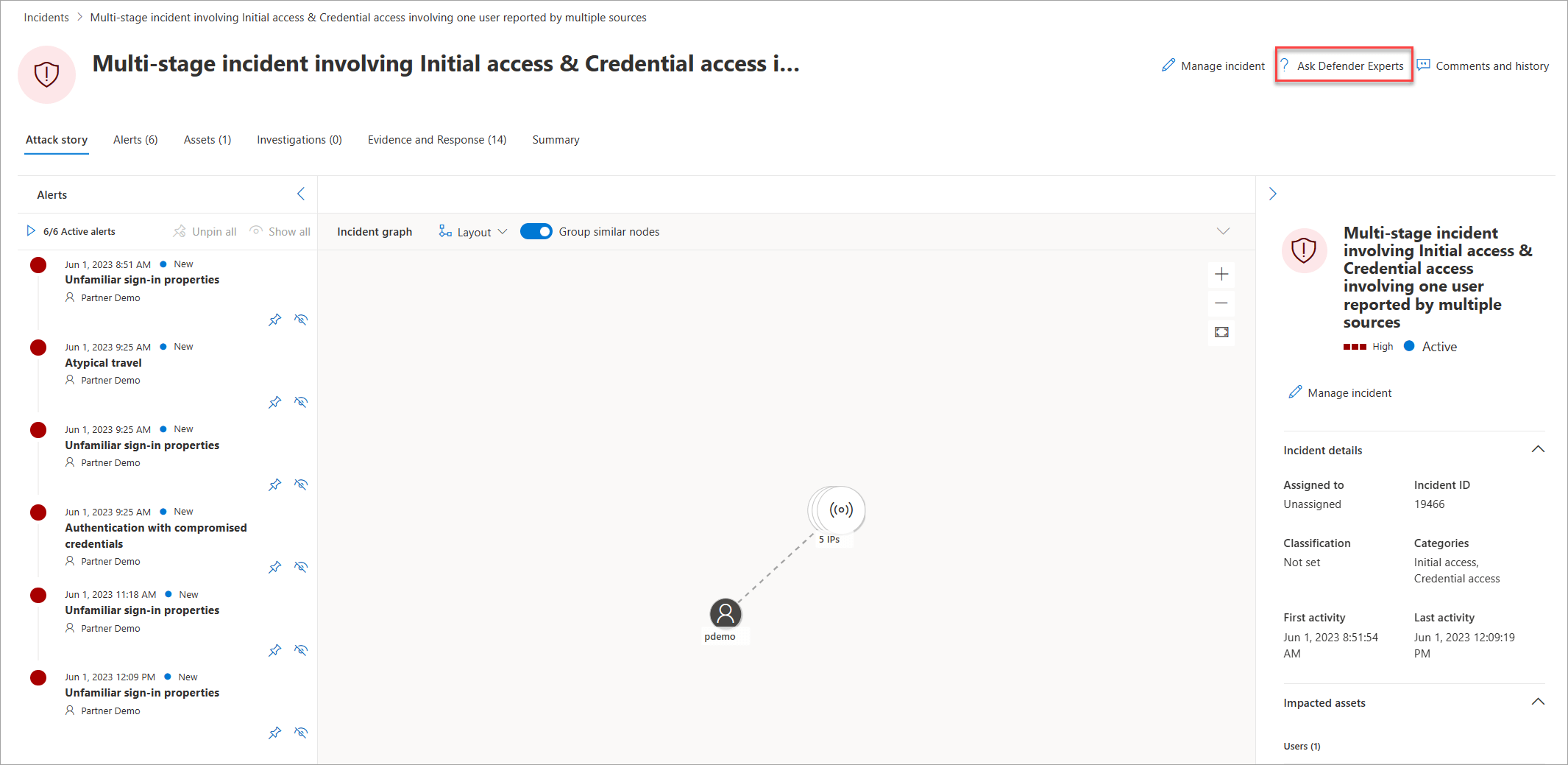 Collaborate with Experts on Demand using Ask Defender Experts