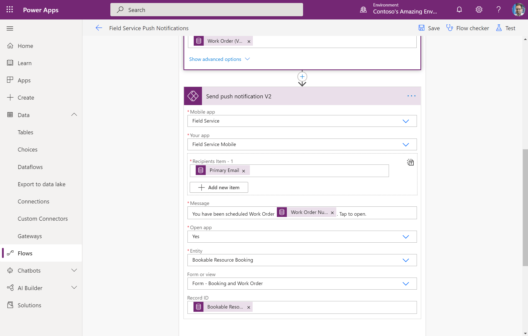 Enable push notifications for the Field Service (Dynamics 365) mobile