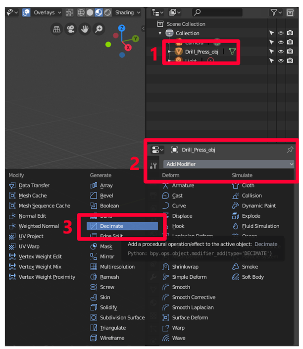Use Blender to prepare 3D objects for use in Dynamics 365 Guides and
