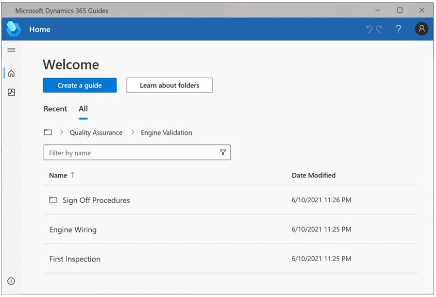 Guides Capabilities Microsoft Dynamics 365