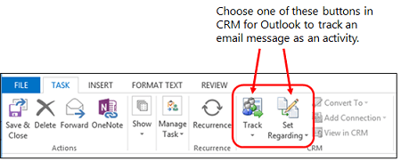 Track Outlook Email By Choosing A Button In Dynamics 365 For Outlook | Microsoft Learn