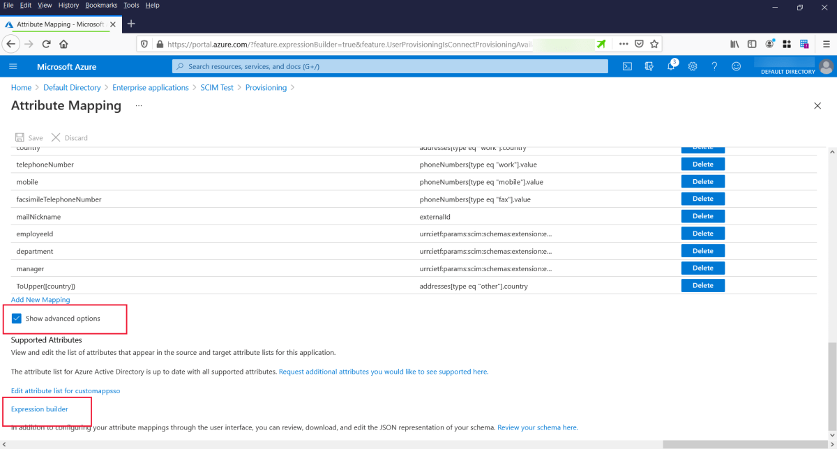 Understand how expression builder works with Application Provisioning