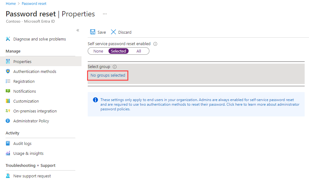 Enable Microsoft Entra selfservice password reset Microsoft Entra ID