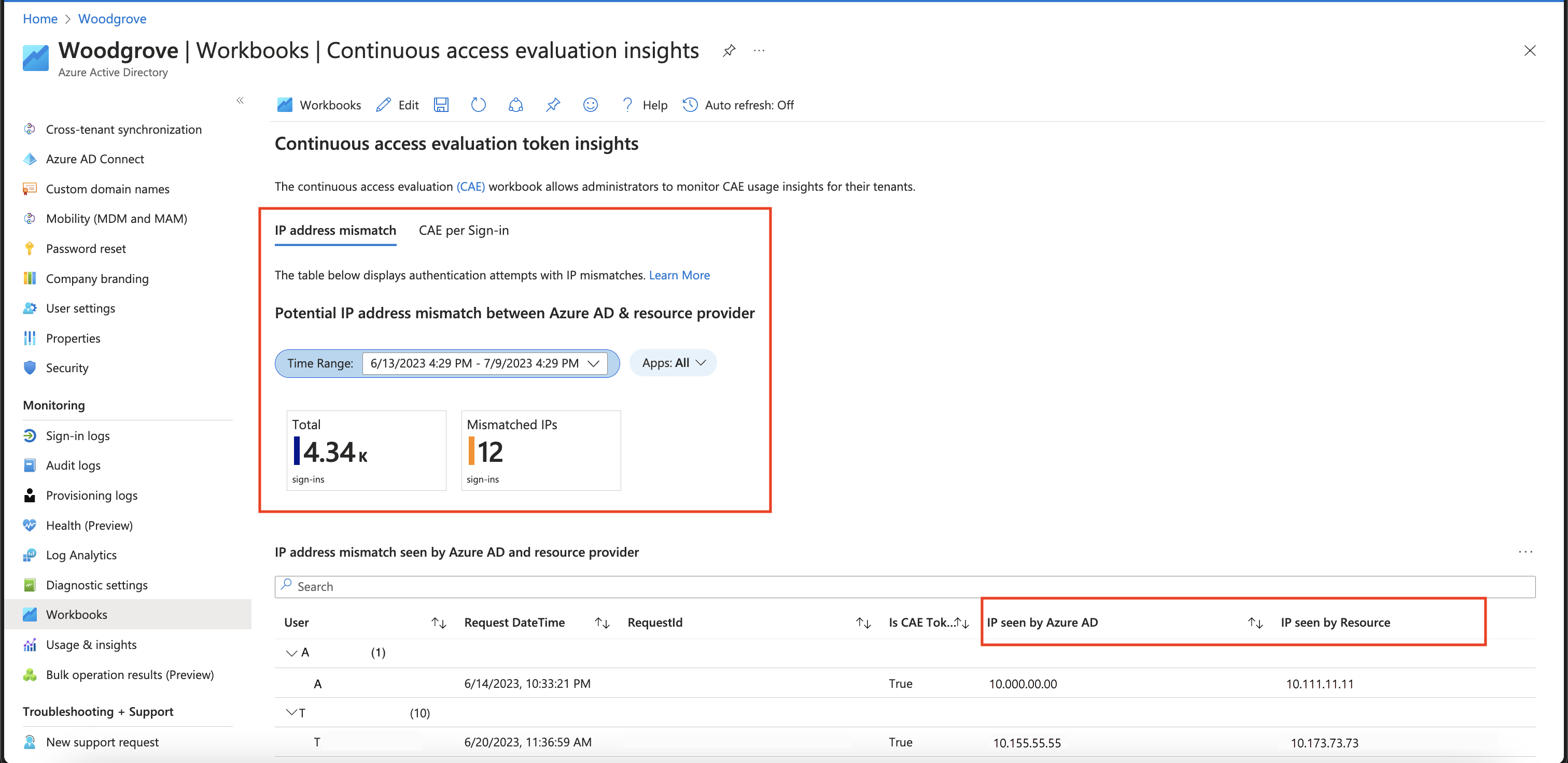 Continuous access evaluation strict location enforcement in Microsoft