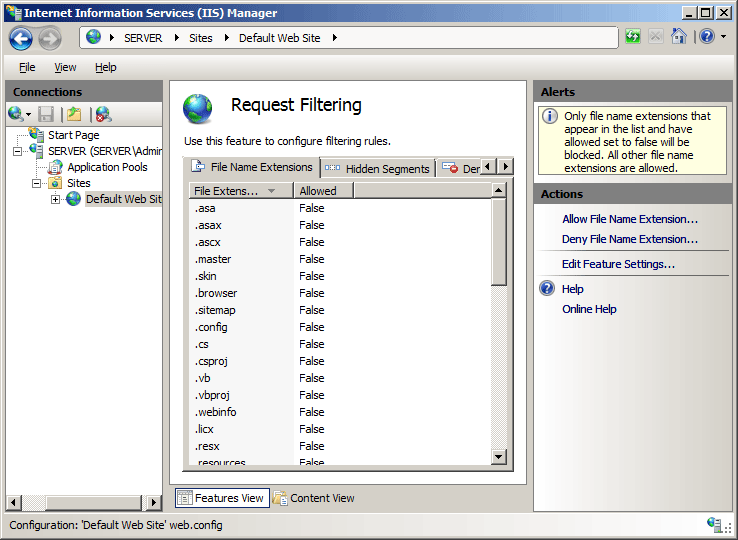 Request Filtering Microsoft Learn