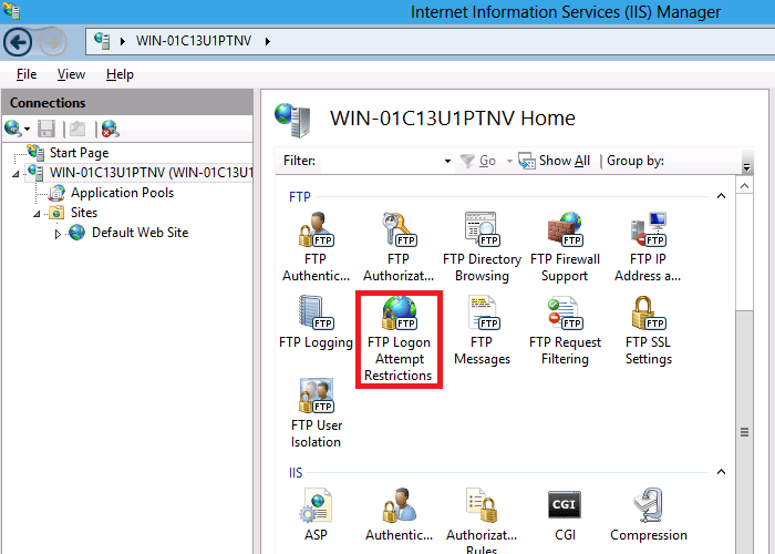 IIS 8.0 FTP Logon Attempt Restrictions Microsoft Learn