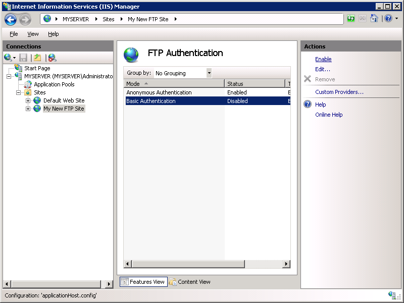 Creating a New FTP Site in IIS 7 Microsoft Learn