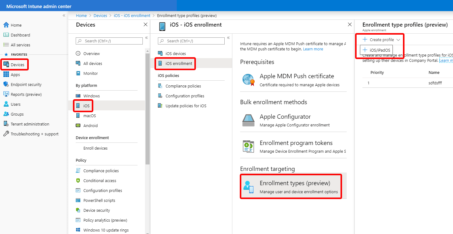 Enroll iOS/iPadOS devices with user enrollment in Microsoft Intune