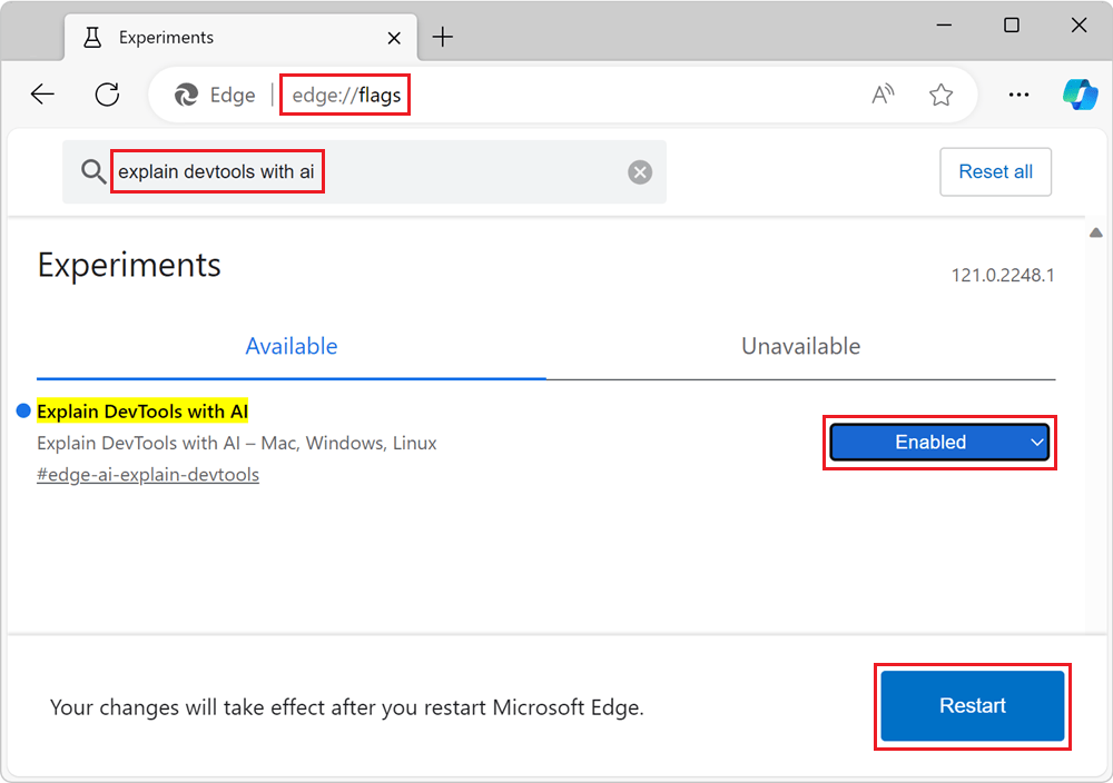 Explain DevTools Console errors and source code using Copilot in Edge