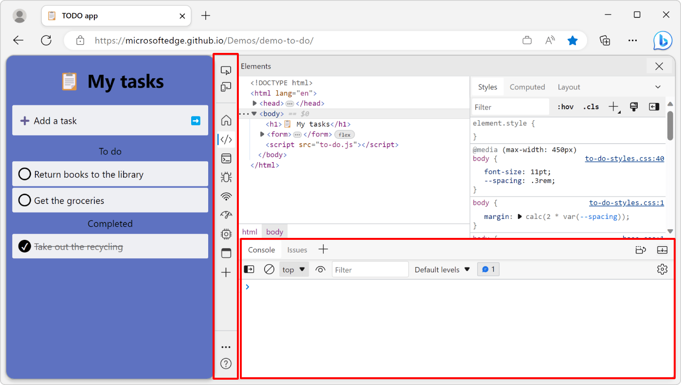 Simplify DevTools using Focus Mode Microsoft Edge Development