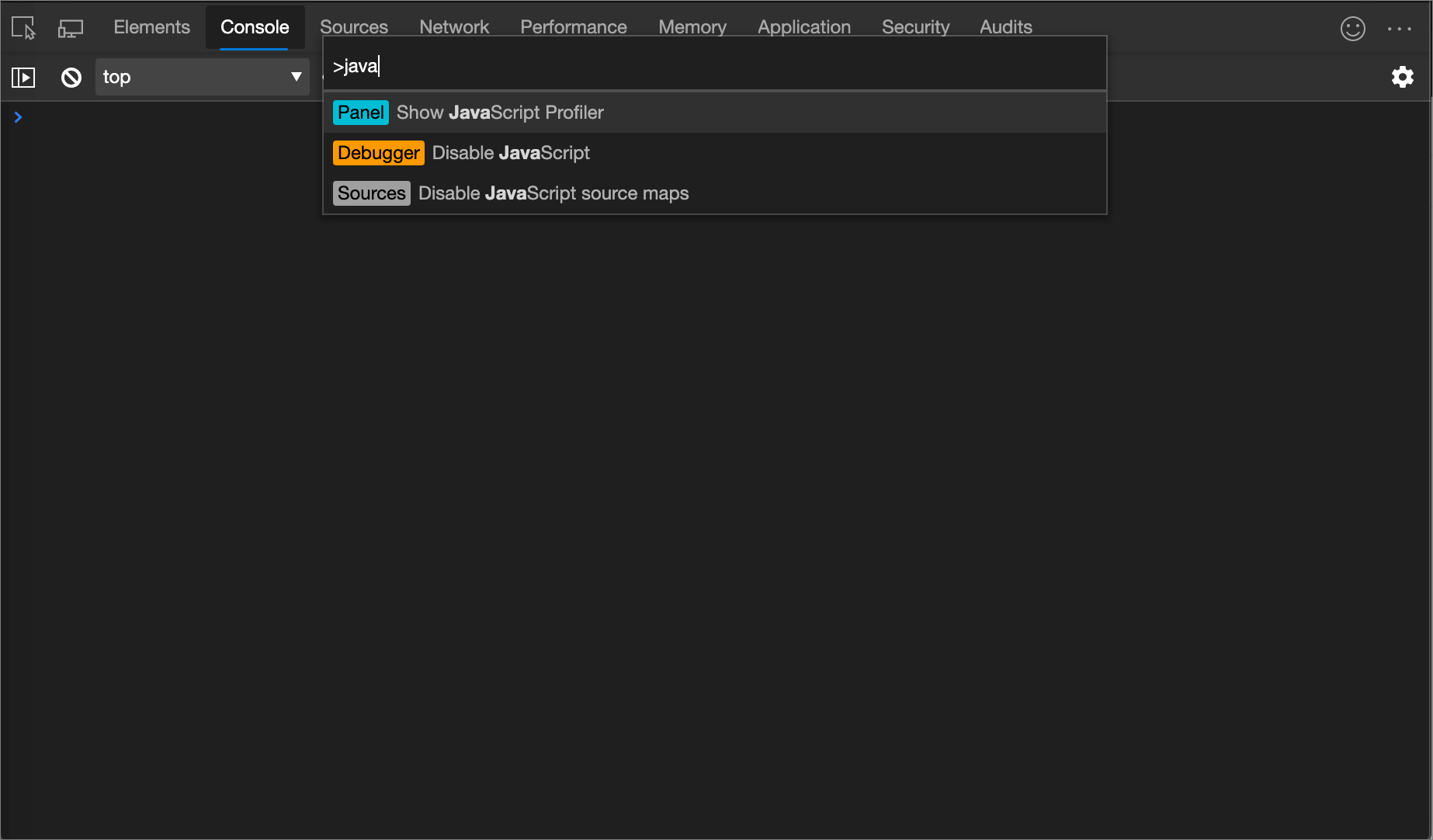 Run commands in the Command Menu Microsoft Edge Development