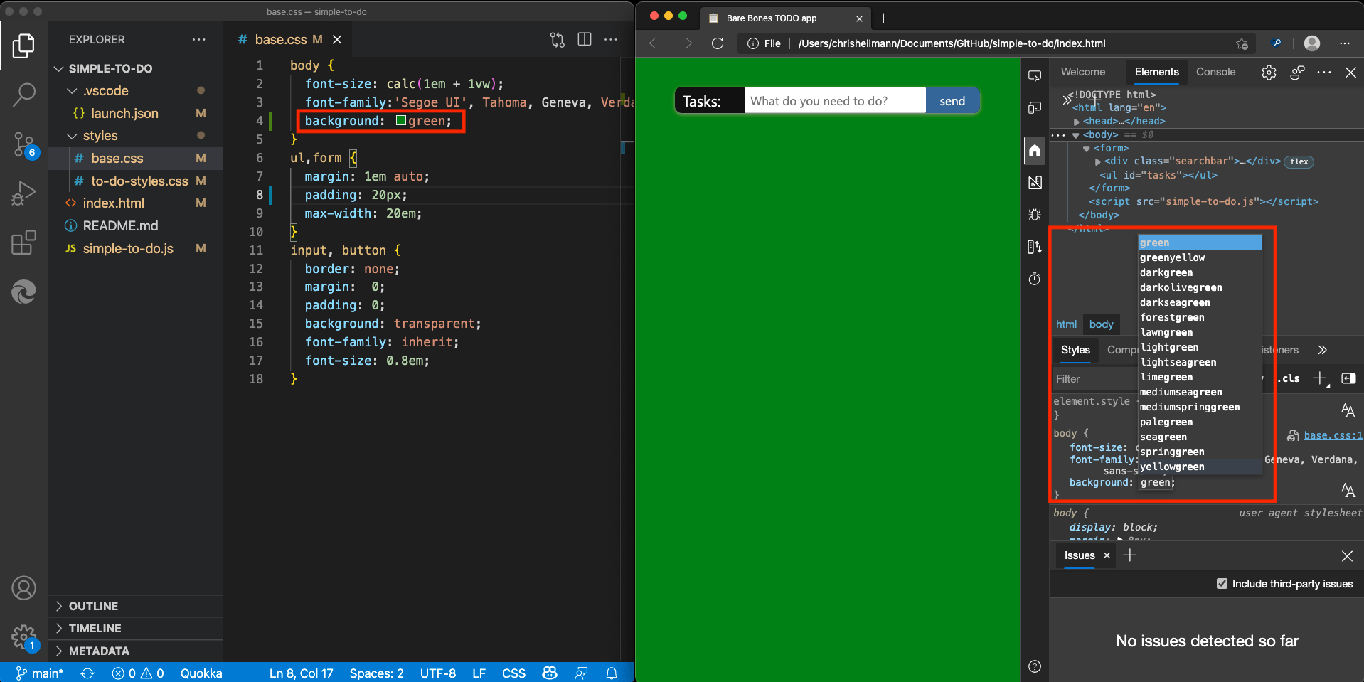 Opening source files in Visual Studio Code Microsoft Edge Development